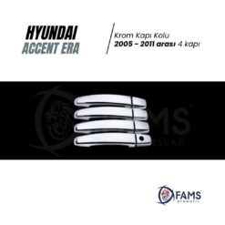 Alternative view of Hyundai Accent Era Krom Kapı Kolu 4 Kapı 2005 - 2011 Arası P, Çelik Uyumlu