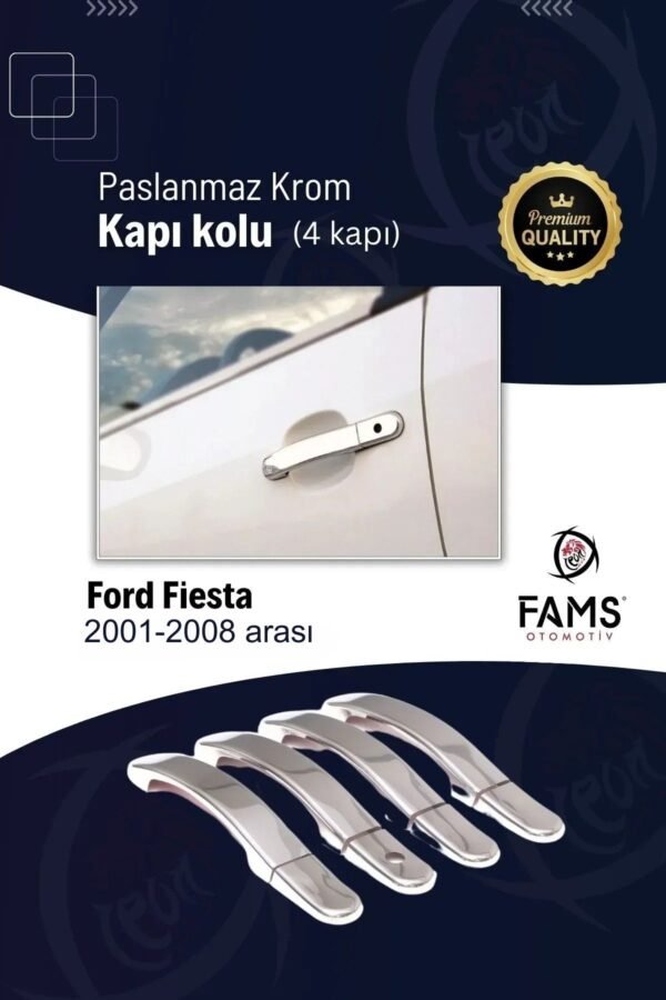 Ford Fiesta Krom Kapı Kolu 4 Kapı 2001-2008 P.çelik
