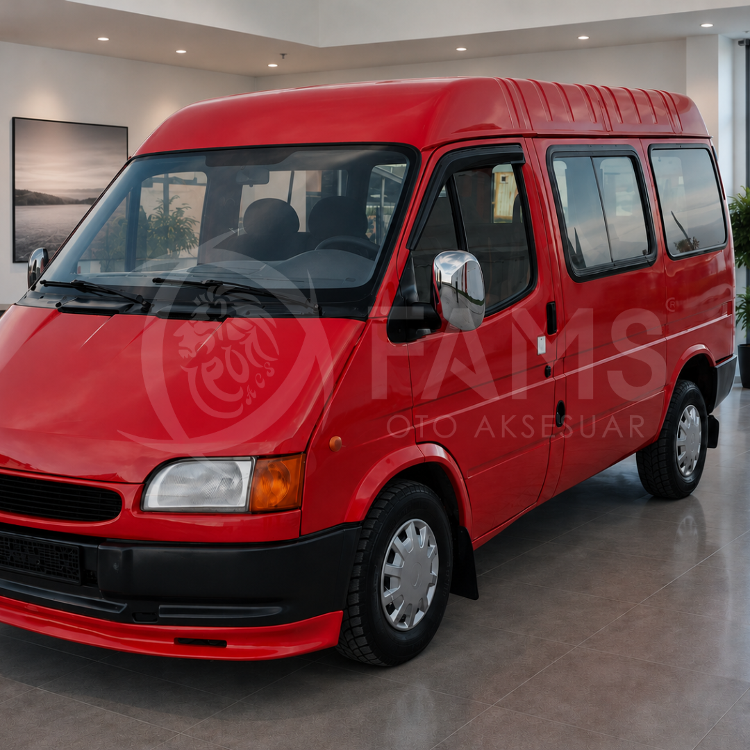 Ford Transit Krom Ayna Kapağı 2 Parça 1991-2000 Paslanmaz Çelik - Görsel 4