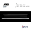 Honda Civic 2001-2006 arası Uyumlu Krom Cam Çıtası 6 Parça Üzeri Paslanmaz Çelik - Görsel 2