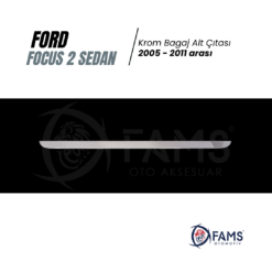 Alternative view of Ford Focus 2 Krom Bagaj Alt Çıtası 2005-2011 Arası P,çelik Sedan Uyumlu