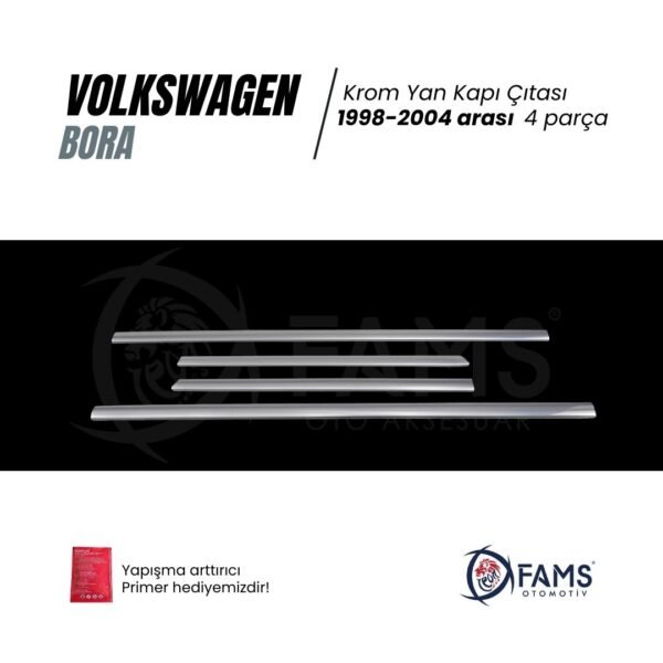 Vw Bora Krom Yan Kapı Çıtası 4 Kapı 1998-2005 P. Çelik - Görsel 2