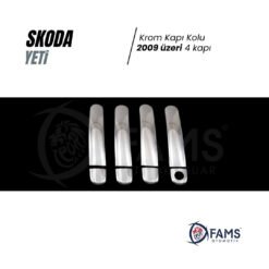 Alternative view of Skoda Yeti Krom Kapı Kolu 2009 Üzeri 4 Kapı P, Çelik (Tek Delik)