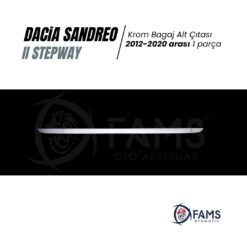 Alternative view of Dacia Sandero Stepway Krom Bagaj Alt Çıtası 2012-2020 P, Çelik