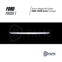 Alternative view of Ford Focus 1 Krom Bagaj Alt Çıtası 1998-2005 Arası Uyumlu P,çelik (SEDAN)