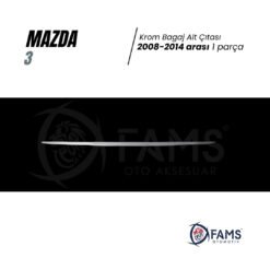 Alternative view of Mazda 3 Krom Bagaj Alt Çıtası 2008-2014 Arası P. Çelik (Sedan)