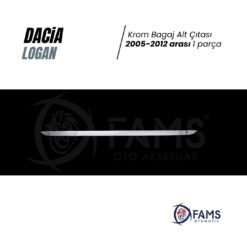 Alternative view of Dacia Logan Uyumlu Krom Bagaj Alt Çıta 2005-2012 Arası P. Çelik