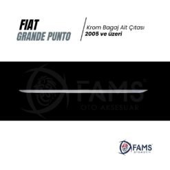 Alternative view of Fiat Grande Punto Krom Bagaj Alt Çıtası 2005 Üzeri Paslanmaz Çelik