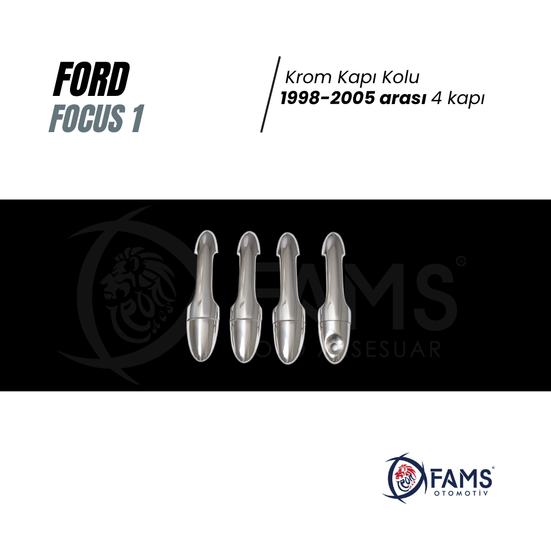 Ford Focus 1 Krom Kapı Kolu 4 Kapı 1998-2005 P,çelik - Görsel 3
