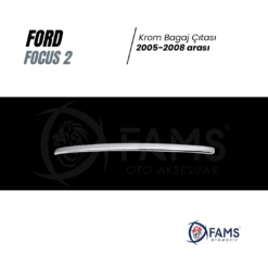 Alternative view of Ford Focus 2 Krom Bagaj Çıtası 2005-2008 Arası P, Çelik (HB) Uyumlu