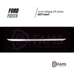 Alternative view of Ford Fiesta 2017 Üzeri Krom Bagaj Alt Çıtası Paslanmaz Çelik