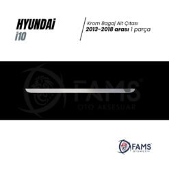 Alternative view of Hyundai İ10 Krom Bagaj Alt Çıtası 2013 Üzeri P. Çelik