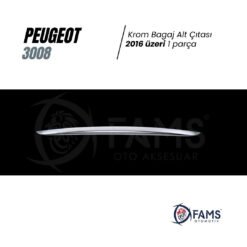 Alternative view of Peugeot 3008 Krom Bagaj Alt Çıtası 2016 Ve Üzeri P,çelik