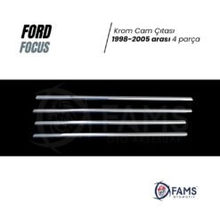 Alternative view of Ford Focus 1 Krom Cam Çıtası 4 Prç, 1998-2005 P,çelik