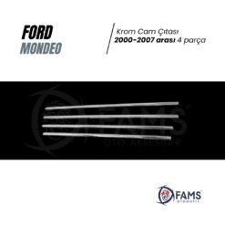 Alternative view of Ford Mondeo Uyumlu Krom Cam Çıtası 4 Parça 2000-2007 Arası Paslanmaz Çelik Uyumlu