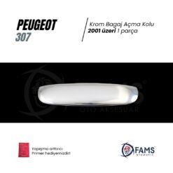Alternative view of Peugeot 307 Krom Bagaj Açma Kolu 2001 Üzeri P. Çelik