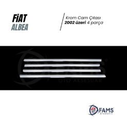 Alternative view of Fiat Albea Krom Cam Çıtası 4 Prç, 2002 Üzeri P,çelik