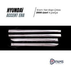 Alternative view of Hyundai Accent Era Krom Yan Kapı Çıtası 4 Kapı 2006 Üzeri P,çelik
