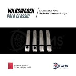 Alternative view of Vw Polo Classic Krom Kapı Kolu 4 Kapı 1995-2002 Paslanmaz Çelik (ÇİFT DELİK)