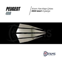 Alternative view of Peugeot 408 Krom Yan Kapı Çıtası 4 Kapı 2022> Paslanmaz Çelik