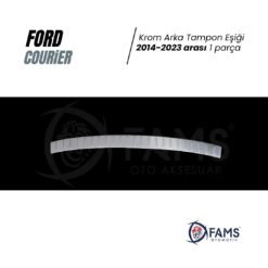 Alternative view of Ford Tourneo Courier Krom Arka Tampon Eşiği 2014-2023 Paslanmaz Çelik Uyumlu