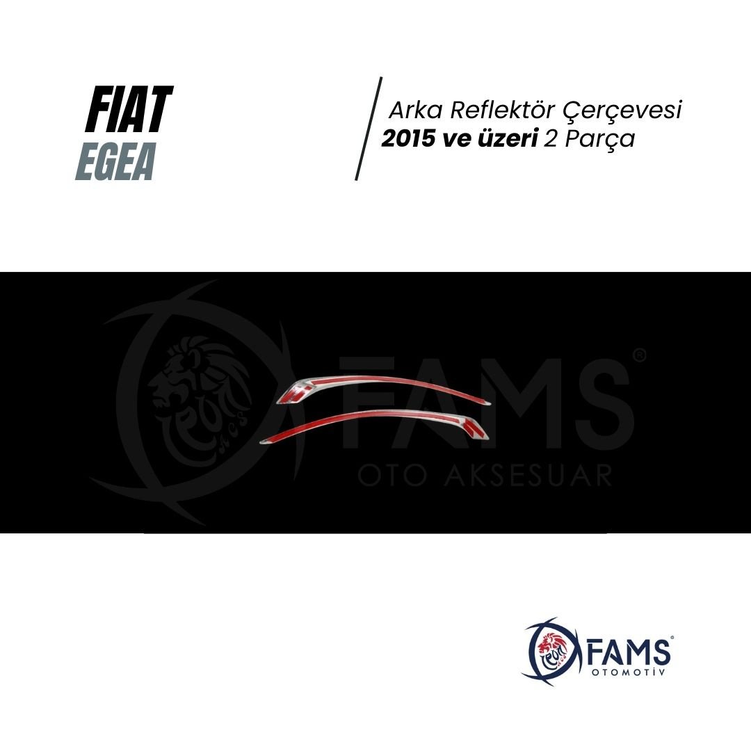FİAT EGEA 2015> Arka Reflektör Çerçevesi 2 Prç, P,Çelik - Görsel 3