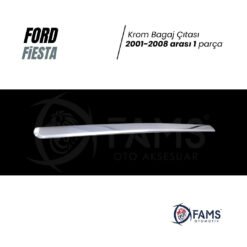 Alternative view of Ford Fiesta Krom Bagaj Çıtası 2001 - 2008 Arası Uyumlu P, Çelik Uyumlu