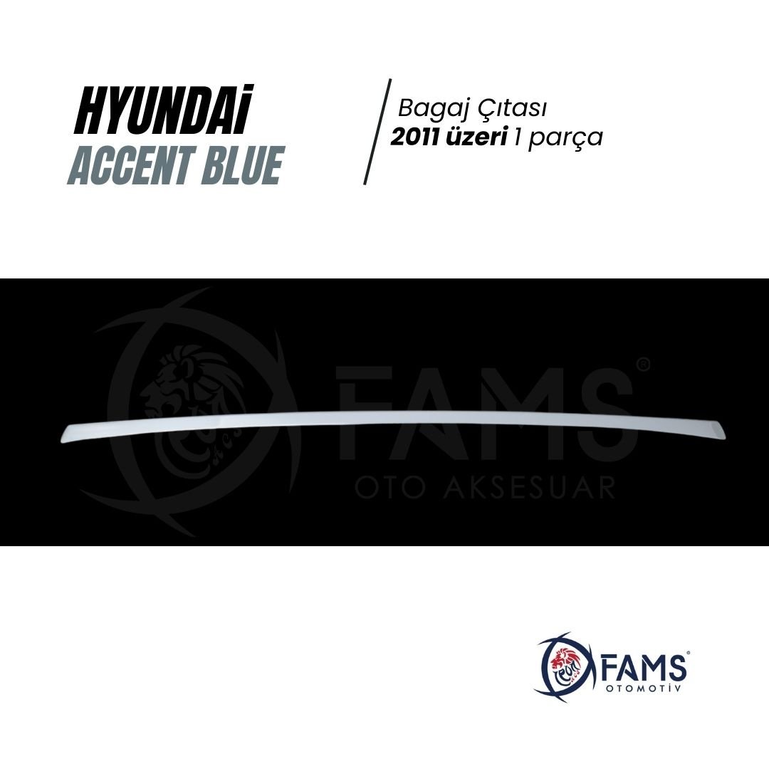 Hyundai Accent Blue Solaris Krom Bagaj Çıtası 2011 Üzeri P,çelik - Görsel 2
