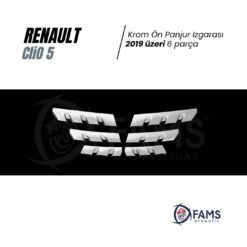 Alternative view of Renault Clio 5 Hb Krom Ön Panjur Izgarası 2019 üzeri 6 Prç, P, Çelik