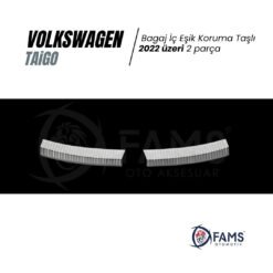 Volkswagen Taigo Krom Arka Tampon Koruyucu
