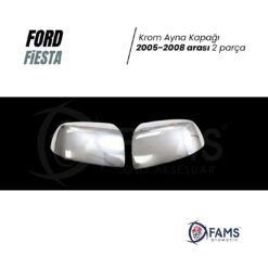 Alternative view of Ford Fiesta Krom Ayna Kapağı 2005-2008 uyumlu Paslanmaz Çelik ( 2 Parça )