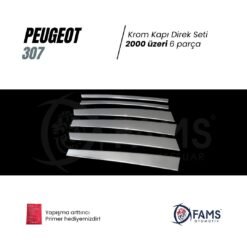 Alternative view of Peugeot 307 Krom Kapı Direk Seti 6 Prç P.Çelik 2000 Üzeri