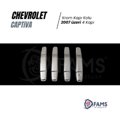 Alternative view of Chevrolet Captiva Krom Kapı Kolu 4 Parça 2007 Üzeri P. Çelik