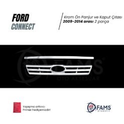 Alternative view of Ford Connect Krom Ön Panjur+Kaput Çıtası 2 Prç. 2009-2014 P. Çelik