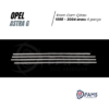 Opel Astra G Krom Cam Çıtası 4 Prç, 1998-2004 Arası P, Çelik - Görsel 2