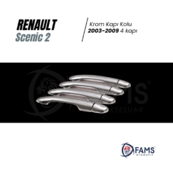 Alternative view of Renault Scenic 2 Krom Kapı Kolu 4 Kapı 2003-2009 P, Çelik
