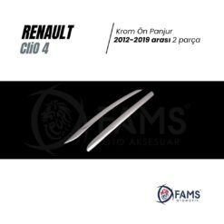 Alternative view of Renault Clio 4 Krom Ön Panjur 2 Parça 2012 -2019 Arası Uyumlu P,çelik