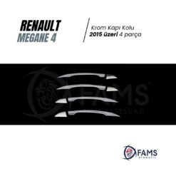Alternative view of Renault Megane 4 Krom Kapı Kolu 4 Kapı 2015 Üzeri Paslanmaz Çelik