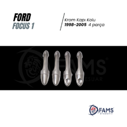 Alternative view of Ford Focus 1 Krom Kapı Kolu 4 Kapı 1998-2005 Paslanmaz Çelik (ÇİFT DELİK) Uyumlu