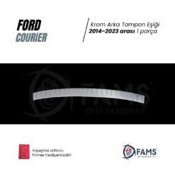 Alternative view of Ford Tourneo Courier Krom Arka Tampon Eşiği 2014-2023 Paslanmaz Çelik