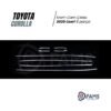 Toyota Corolla Uyumlu 2020 Üzeri Krom Cam Çıtası (ALT KISIM) 8 Parça Paslanmaz Çelik - Görsel 2
