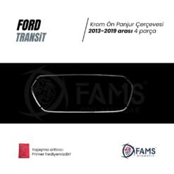 Alternative view of Transit Krom Ön Panjur Çerçevesi 4 Parça 2013-2019 Paslanmaz Çelik