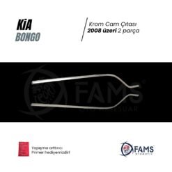 Alternative view of Kia Bongo Krom Cam Çıtası 2 Parça 2008> Paslanmaz Çelik