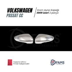 Alternative view of Vw Passat Cc Krom Ayna Kapağı 2 Prç. 2009 Üzeri P. Çelik