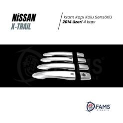 Alternative view of Nissan X-trail Krom Kapı Kolu 4 Kapı 2014 Üzeri P, Çelik Sensörlü uyumlu