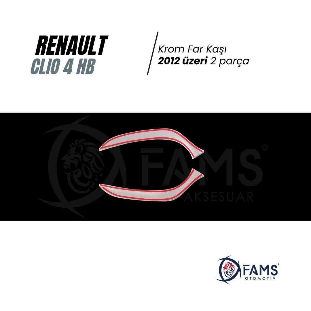 Renault Clio Krom Far / Stop Çerçevesi 2