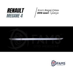 Alternative view of Renault Megane 4 Krom Bagaj Alt Çıtası 2016 Üzeri P, Çelik Sedan Uyumlu