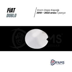 Alternative view of Fiat Doblo Uyumlu Krom Depo Kapağı 2010-2022 P,çelik