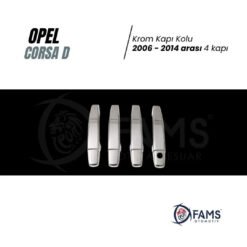 Alternative view of Opel Corsa D Krom Kapı Kolu 4 Kapı 2006-2014 P, Çelik