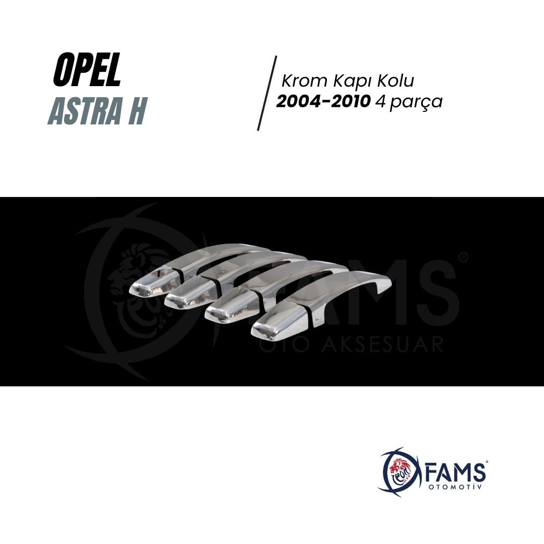 Opel Astra H Krom Kapı Kolu 4 Kapı 2004-2010 P, Çelik - Görsel 2